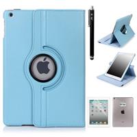IPadspullekes iPad Pro 12.9 (2015/2017) 360 Hoes Licht Blauw Leer