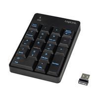 LogiLink ID0120 Draadloos numeriek toetsenbord Zwart