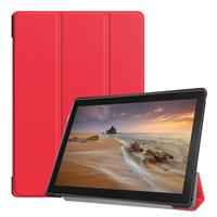 3-Vouw sleepcover hoes - Lenovo Tab E10 - Rood