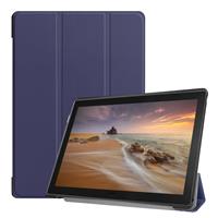 3-Vouw sleepcover hoes - Lenovo Tab E10 - Blauw