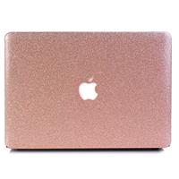 Lunso cover hoes - MacBook Air 13 inch (2018-2019) - Glitter Rose Goud
