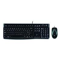 Logitech Desktop MK120, ES USB QWERTY Spanisch Schwarz Tastatur