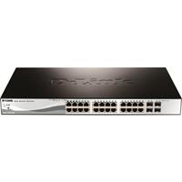 D-Link DES-1210-28P 24-Port 100MBit/s PoE 2-Port Gigabit 2-Port Combo Gigabit SFP Switch