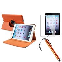 iPad Mini 5 hoes 360 graden leer oranje