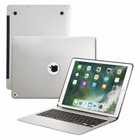 IPadspullekes.nl iPad Pro 12.9 (2017) toetsenbord hoes zilver met trackpad muis