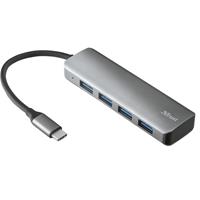 Trust Halyx Aluminium USB-C to 4 Port USB-A 3.2 Hub