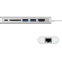 Raidsonic IB-DK4034-CPD USB Type-C Multiport Dockingst.