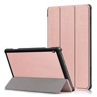 Lunso 3-Vouw sleepcover hoes - Lenovo Tab M10 - Rose Goud