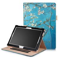 Stand flip hoes - Lenovo Tab E10 - Van Gogh Amandelboom