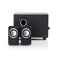 Nedis CSPR10021BK 2.1 Stereo Speaker System for PC (Mini-Jack/USB)