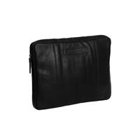 Chesterfield Glenn lederen laptop sleeve hoes - 15 inch - Zwart