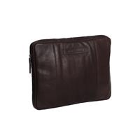 Chesterfield Glenn lederen laptop sleeve hoes - 15 inch - Bruin
