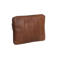 Chesterfield Glenn lederen laptop sleeve hoes - 15 inch - Cognac