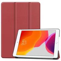 Lunso 3-Vouw sleepcover hoes - iPad 10.2 inch (2019) - Bordeaux Rood