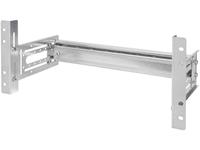 Montagetoebehoren Schroefbevestiging, Front, Frontbevestiging, Behuizing, DIN-rails Zonder connectoren  DN-19-DIN-4U Zilver, Metaal