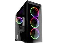 kolink Horizon - Midtowermodel - ATX - Gehard Glas - RGB - zwart