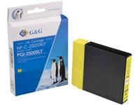 G&G Inkt vervangt Canon PGI-2500XL Y Compatibel Geel NP-C-2500XLY 1C2500Y