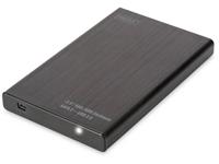 DIGITUS 2,5,  SATA Festplatten-Gehäuse, USB 2.0, schwarz