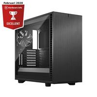 Fractal Design Define 7. Vormfactor: Midi Tower, Soort: PC, Kleur van het product: Grijs. Ondersteunde vormfactoren stroomvoorziening: ATX. Voorste ventilators ondersteunende diameters: 120,140 mm, Ac