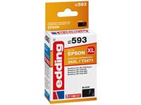 edding Tintenpatrone ersetzt Epson 34XL / T3471 Kompatibel einzeln Schwarz EDD-593 18-593
