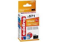 edding Tintenpatrone ersetzt Epson 33XL / T3351 Kompatibel einzeln Schwarz EDD-571 18-571