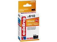 edding Tintenpatrone ersetzt Epson 502XL / T02W1 Kompatibel einzeln Schwarz EDD-610 18-610