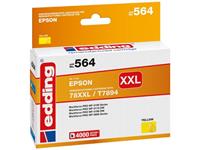 Edding Cartridge vervangt Epson 78XXL / T7894 Compatibel Single Geel EDD-564 18-564