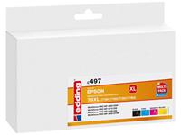 edding Cartridge vervangt Epson 79XL /T7901/T79002/T7903/T7904 Compatibel Combipack Zwart, Cyaan, Magenta, Geel EDD-497 18-497