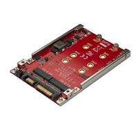 StarTech.com Dual-Slot M.2 Drive to SATA Adapter for 2.5" Drive Bay - RAID - styreenhed til lagring (RAID) - M.2 Card - SATA 6Gb/s