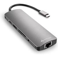 Sharkoon USB 3.0 Type C Combo Adapter, Dockingstation