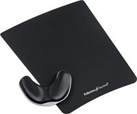 Fellowes - Health-V Fabrik Gliding Palm Support, Black (9180301)