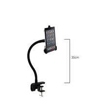 Goos-e TABLET HOUDER MET KLEM met korte hals 35cm