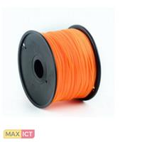 Gembird 3DP-PLA3-01-O. Printmateriaal: Polymelkzuur, Printkleuren: Oranje, Merkcompatibiliteit: Universeel. Gewicht: 1 kg, Diameter: 3 mm. Aantal per verpakking: 1 stuk(s), Breedte verpakking: 180 mm,