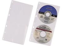 durable 2-voudig CD-hoes 2 CDs/DVDs/Blu-rays Transparant 5 stuk(s) 520319