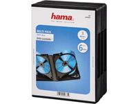 hama 6-voudig DVD-hoes 6 CDs/DVDs/Blu-rays Polypropyleen Zwart 3 stuk(s) (b x h x d) 136 x 191 x 26.6 mm 00049685