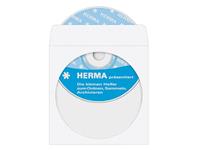 Herma CD-hoes 1 CD/DVD/Blu-Ray Papier Wit 100 stuk(s) (b x h) 124 mm x 124 mm 1140