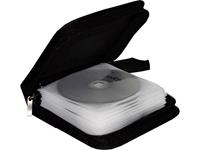 CD-tas 24 CDs/DVDs/Blu-rays Nylon Zwart 1 stuk(s) (b x h x d) 164 x 39 x 156 mm BOX50