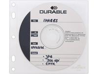 durable CD-hoes 2 CDs/DVDs/Blu-rays Polypropyleen Transparant, Wit 10 stuk(s) 523919