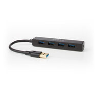 Nedis USB-hub | 4-poorts | USB 3.0 | zwart