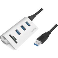 logilink USB HUB 3.0, 3-Port, met kaartl