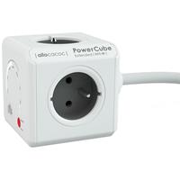 allocacoc 9720/FREXWF PowerCube Extended WiFi 4 Sockets Type E Wit/Grijs - 1,5 meter