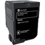 lexmark 74C2HKE Origineel Tonercartridge Zwart Zwart