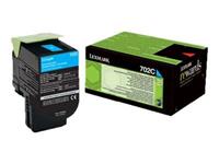 Lexmark 702C Toner cyan 1000 Seiten