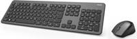 Hama Tastatur-Maus-Set KMW-700 QWERTZ Windows universell USB inkl. Empfänger anthrazit/schwarz