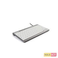 Bakker & Elkhuizen UltraBoard 950. Toetsenbord formaat: Mini. Stijl toetsenbord: Recht. Connectiviteitstechnologie: Bedraad, Aansluiting: USB, Toetsenbordindeling: QWERTZ. Lengte snoer: 0,12 m. USB-hu