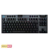 Logitech G G915 TKL. Toetsenbord formaat: Standaard. Stijl toetsenbord: Recht. Aansluiting: RF-draadloos + Bluetooth, Toetsenbord toetsschakelaar: Mechanische keyswitch, Toetsenbordindeling: QWERTZ. B