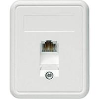 Telegärtner Netwerkdoos Opbouw (op muur) CAT 5e 1 poort Alpine-wit