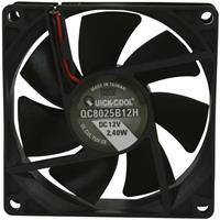 QuickCool QC8025B12H Axiallüfter 12 V/DC 67.96 m³/h (L x B x H) 80 x 80 x 25mm