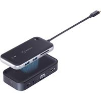 renkforce RF-4499450 USB-C mini-dockingstation Geschikt voor merk: Universeel Draadloze beeldoverdracht, Geïntegreerde kaartlezer