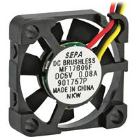 SEPA MF17B05FSE Axiallüfter 5 V/DC 1.1 m³/h (L x B x H) 17 x 17 x 4.5mm